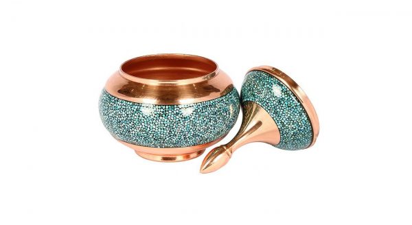 Persian Turquoise Candy Dish, Paradise Design
