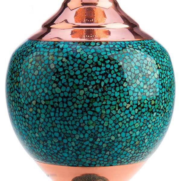 latin marxistisk kurve Persian Turquoise Flower Vase Royal Design - Shop Iran Art