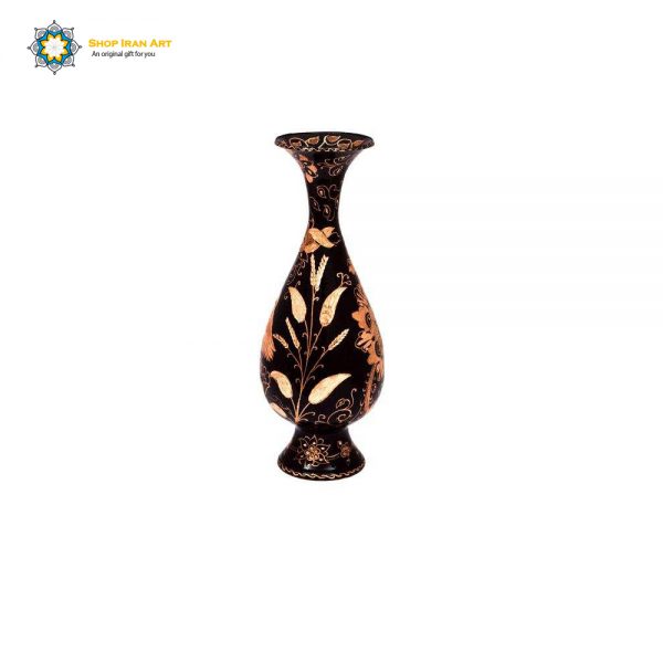 Persian Hand Engraved Copper Flower Vase Eden Design 2