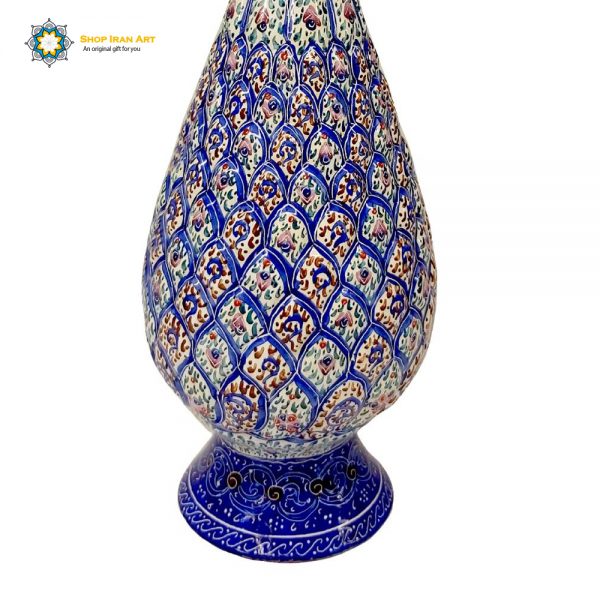 Minakari Persian Enamel Flower Pot, Eslimi Design 2