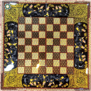 Persian Marquetry Khatam Kari Chess Backgammon Board Case, Eden Design