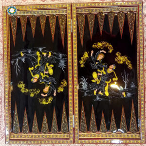 Persian Marquetry Khatam Kari Chess Backgammon Board Case, Eden Design 6