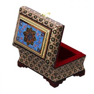 Persian Marquetry Khatam Kari Cosmos Jewelry Box 7