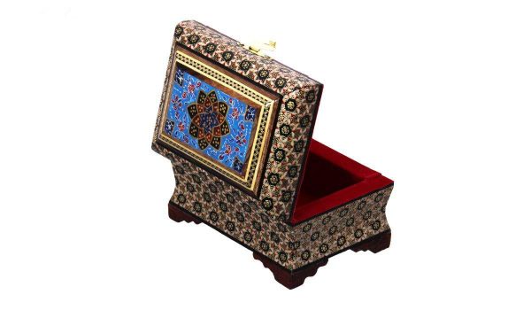 Persian Marquetry Khatam Kari Cosmos Jewelry Box 5