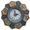 Persian Marquetry Khatam Kari Queen Rose Wooden Wall Clock 1