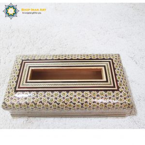 Persian Marquetry Khatam Kari Tissue Box Eastern Design 6