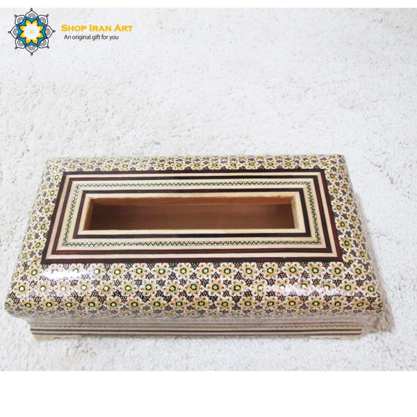Persian Marquetry Khatam Kari Tissue Box Eastern Design 3