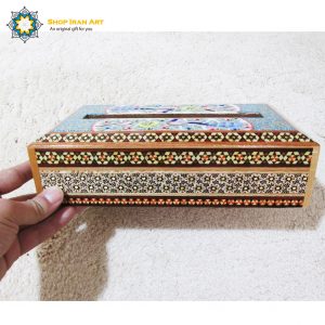 Persian Marquetry Khatam Kari Tissue Box Royal Design 5
