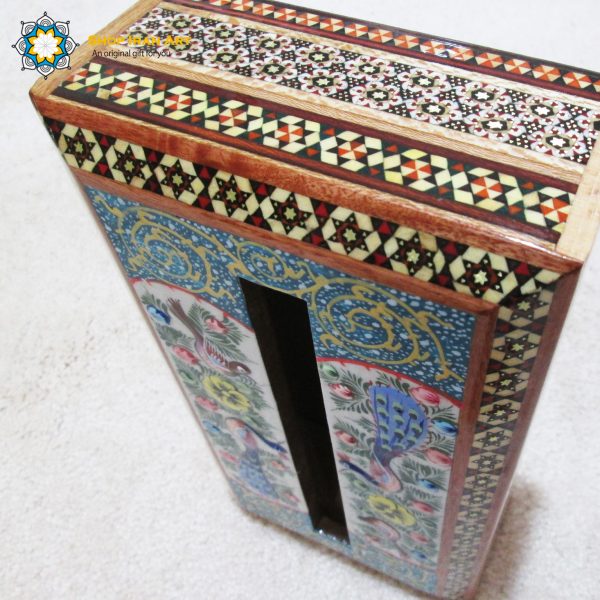 Persian Marquetry Khatam Kari Tissue Box Royal Design 3
