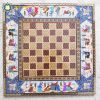 Persian Marquetry Khatam Kari Chess and Backgammon Board King Design 1