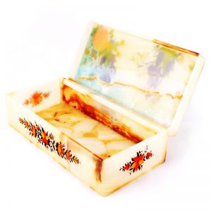 photo of Persian Marble Box with Miniature Painting 1