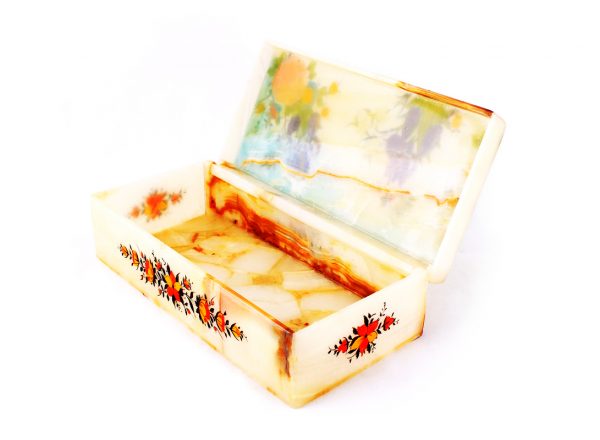 photo of Persian Marble Box with Miniature Painting 1