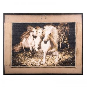photo of Persian Wall Carpet (Not-handmade) Three Horses Design 2