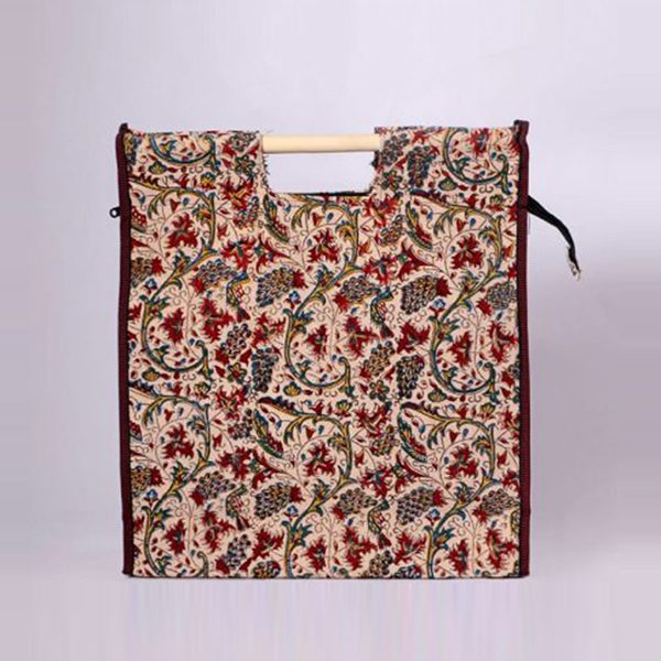 Bolso de tapiz persa (Qalamkar), diseño oral 4