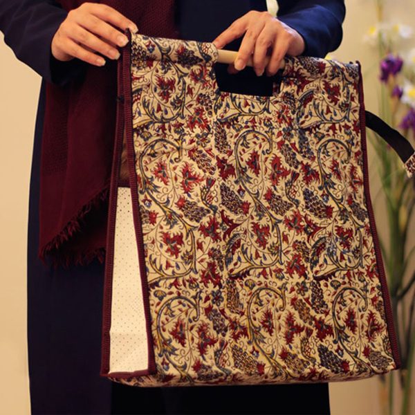 Bolso de tapiz persa (Qalamkar), diseño oral 3