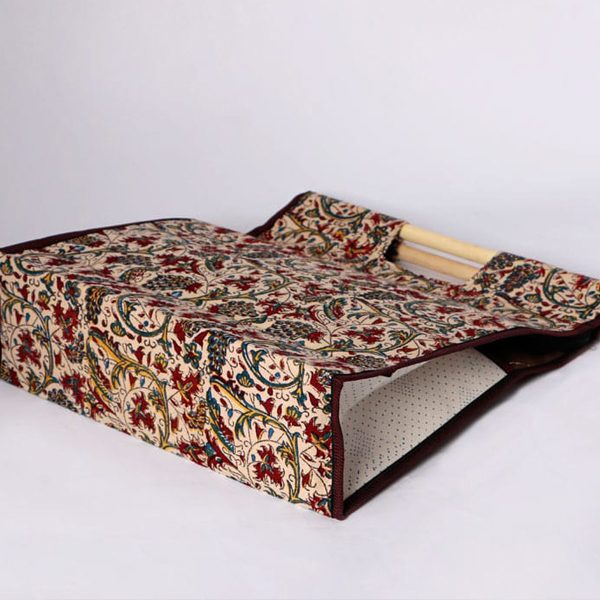 Persian Tapestry ( Qalamkar ) Bag, Oral Design 4