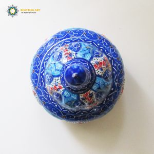 Minakari Persian Enamel Candy Dish, Sea Design 18