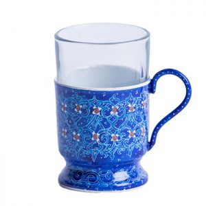 Minakari Persian Enamel Cup, Sky Design 9