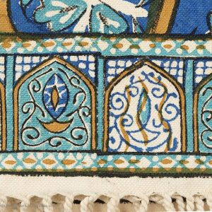 Persian Qalamkar ( Tapestry ) Tablecloth, Sheikh Lotfollah Mosque Dome Design 10