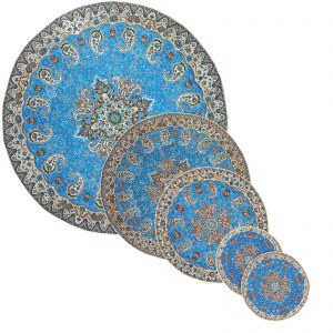 Mantel de lujo Termeh, diseño de atlas (5 piezas) 7