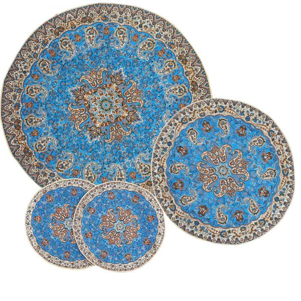 Mantel de lujo Termeh, diseño de atlas (5 piezas) 3