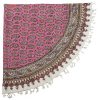 Persian Qalamkar Tablecloth, Pink Circle Design 2