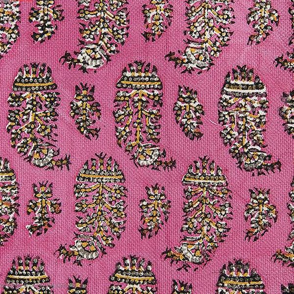 Persian Qalamkar Tablecloth, Pink Circle Design 4