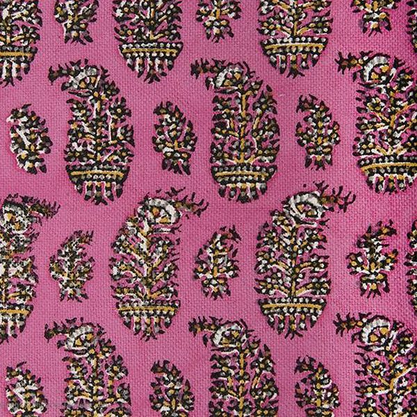 Persian Qalamkar ( Tapestry ) Tablecloth, Pink Design 4