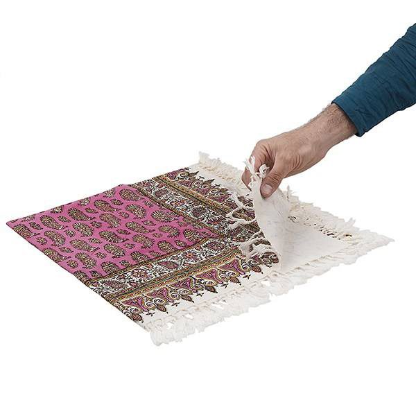 Persian Qalamkar ( Tapestry ) Tablecloth, Pink Design 7