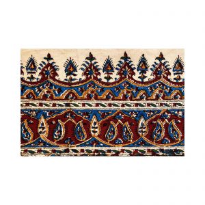Tapiz persa (Ghalamkar) mantel, diseño de ladrillos 7