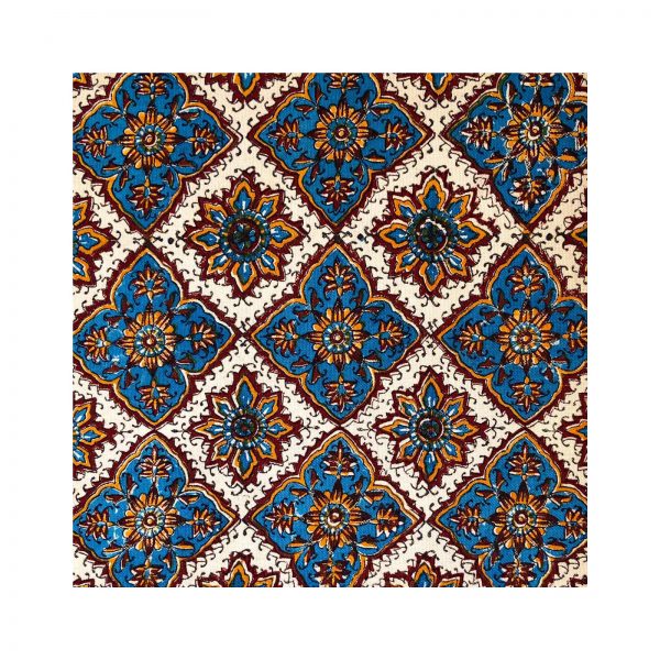 Tapiz persa (Ghalamkar) mantel, diseño de ladrillos 5