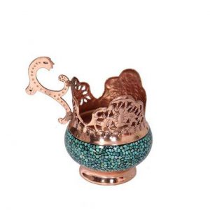Turquoise Tea Set on Copper, Royal Design 9