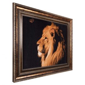 Persian Wall Carpet: The Lion (Handmade) 10