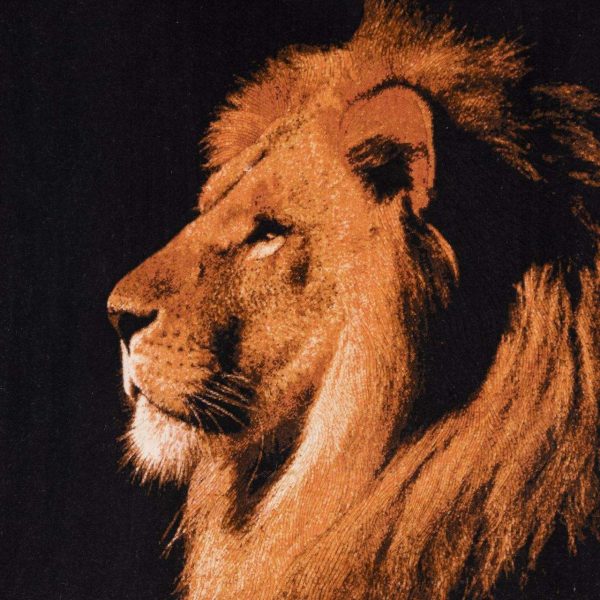 Persian Wall Carpet: The Lion (Handmade) 6