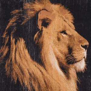 Alfombra persa: el león (hecho a mano) 12