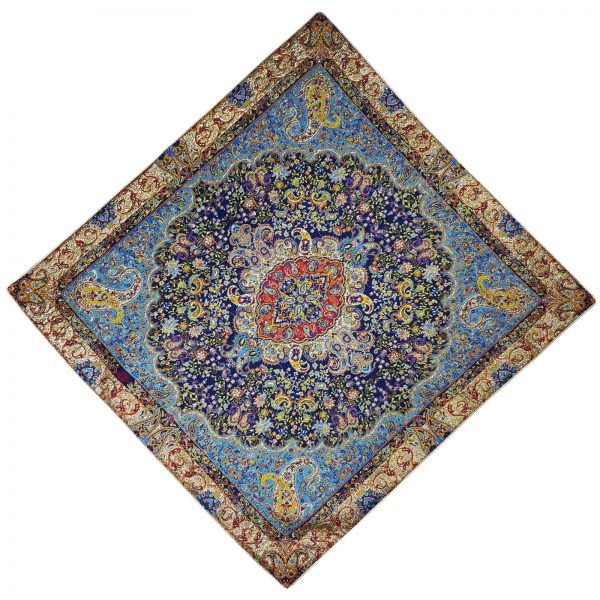Termeh Luxury Tablecloth, Blue Stone Design (5 PCs) 4