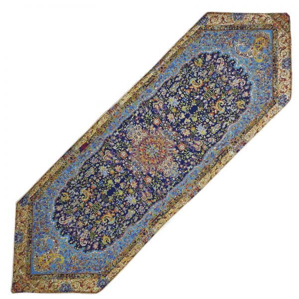 Termeh Luxury Tablecloth, Blue Stone Design (5 PCs) 6