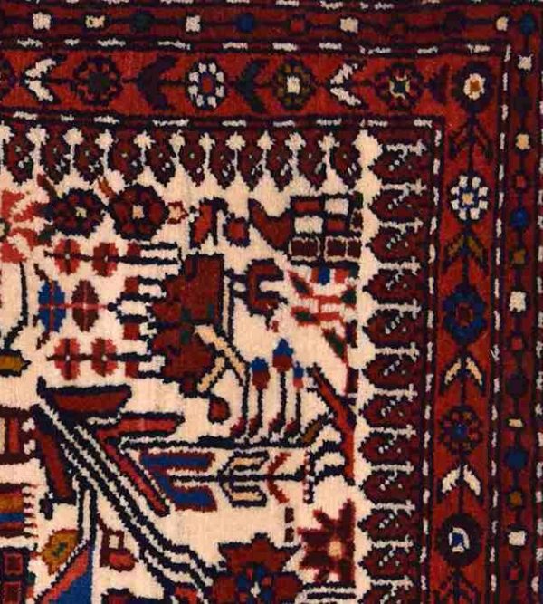 Persian Handmade Carpet, Hamedan Pattern 4