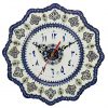 Handmade Minakari Wall Clock, Persian Numbers 1