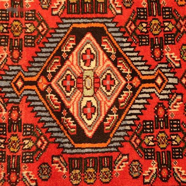 Alfombra persa, patrón rojo Toranj 4