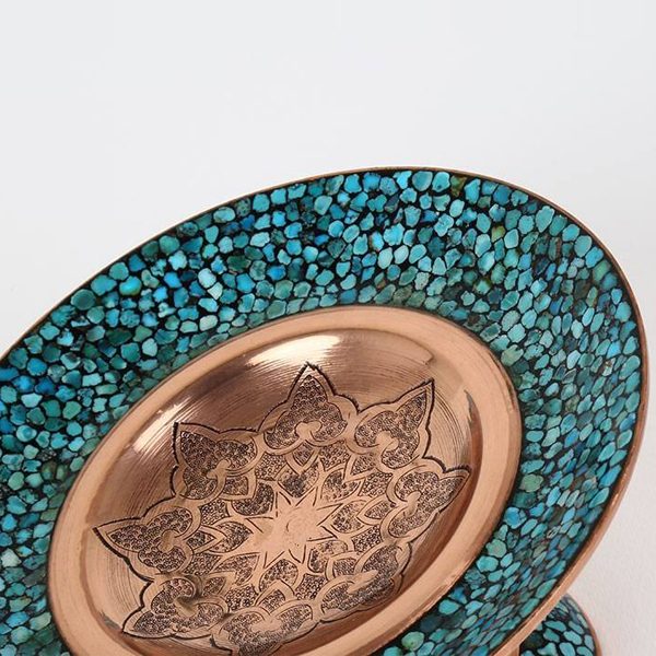 Persian Turquoise Candy Dish, Star Design 6
