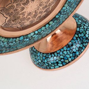 Persian Turquoise Candy Dish, Star Design 15