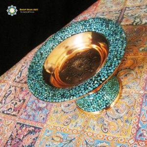 Persian Turquoise Candy Dish, Star Design 19