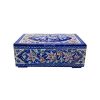 Handcrafted Jewelry Box, Blue Design 2