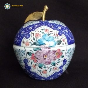 Minakari Persian Enamel Candy Dish, Apple Design 16