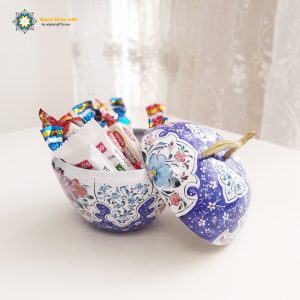 Minakari Persian Enamel Candy Dish, Apple Design 19