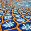 Persian Qalamkar (Tapestry) Tablecloth, Dome Design 2