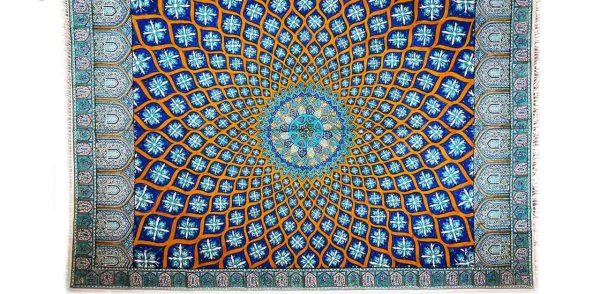 Persian Qalamkar (Tapestry) Tablecloth, Dome Design 5