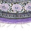 Persian Qalamkar ( Tapestry ) Tablecloth, Purple Design 2