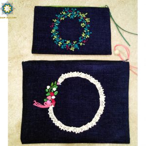 Handbags set, Flower Circle Design (2-pieces) 15